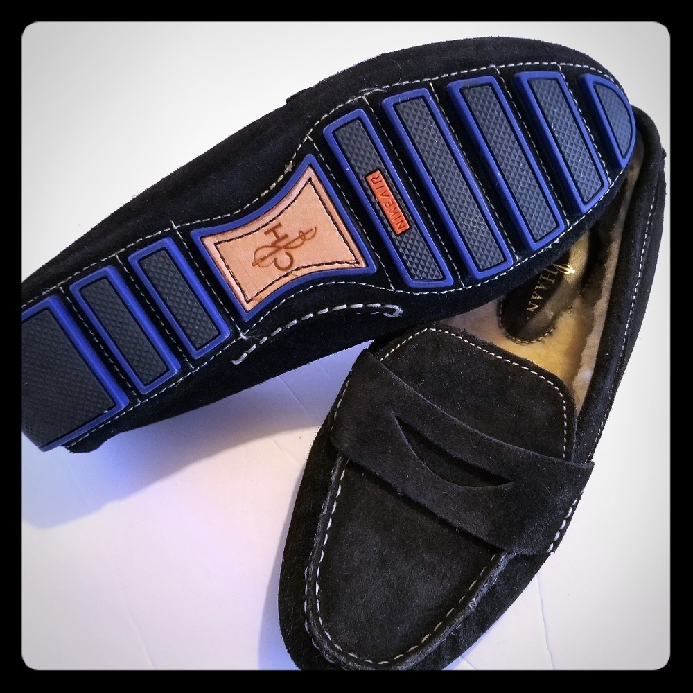 COLE HAAN /NIKE AIR suede penny driving moc